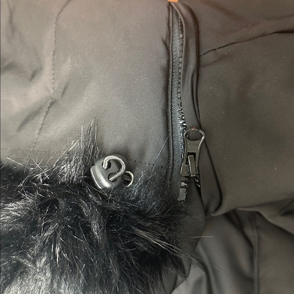 Arctic Expedition Curved Hem Down black Parka - Picture 3 of 7